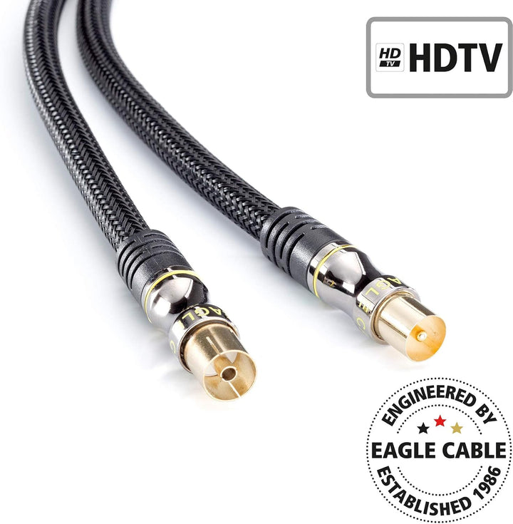 Eagle Cable by INAKUSTIK – 10038016 – Deluxe Koax-Antennenkabel (m -> w) | für hochauflösende HDTV-F