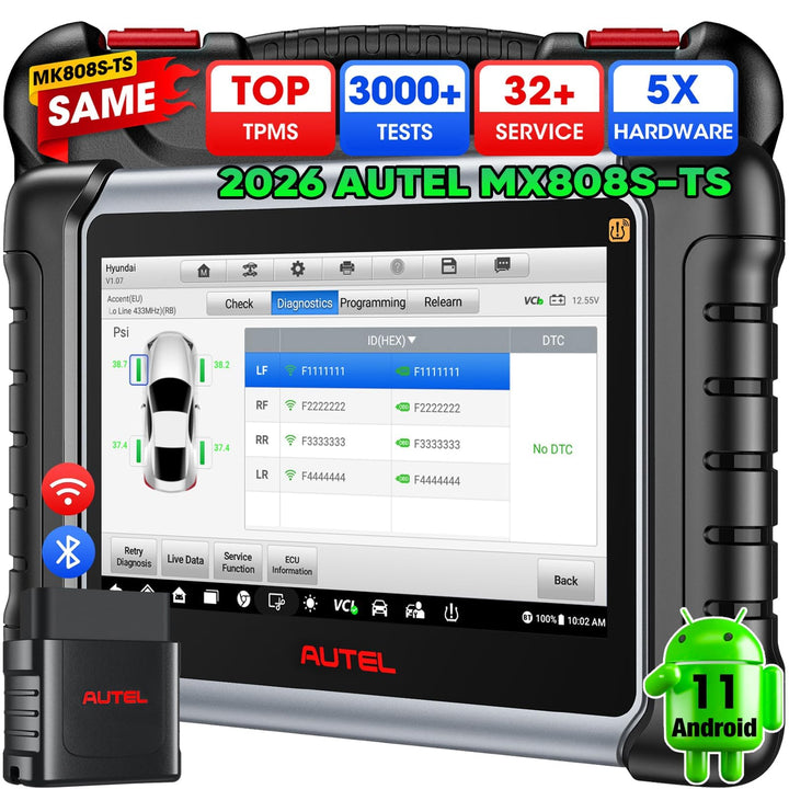 Autel MX808S-TS OBD2 Diagnosegerät: 2026 Neuestes TPMS Programmiergerät, Gleich wie MaxiCOM MK808S-T