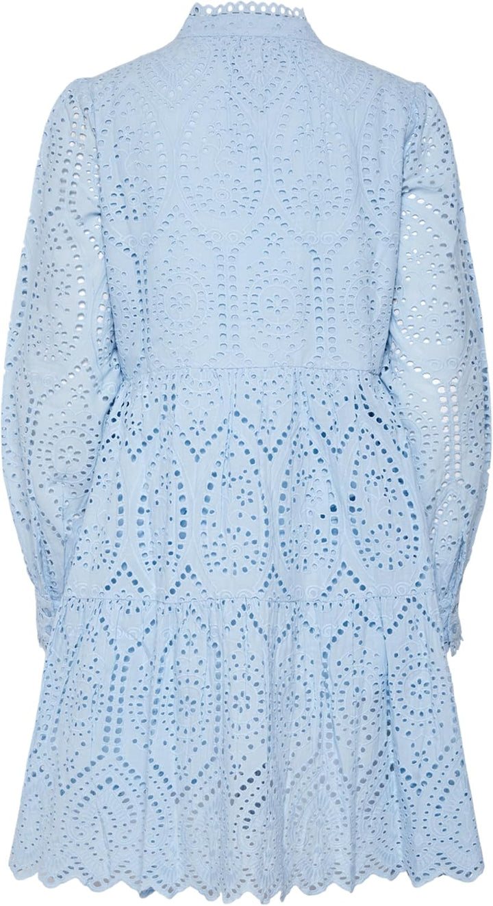 YAS Damen Yasholi Ls Dress S. Noos Kleid (1er Pack) S Clear Sky, S Clear Sky