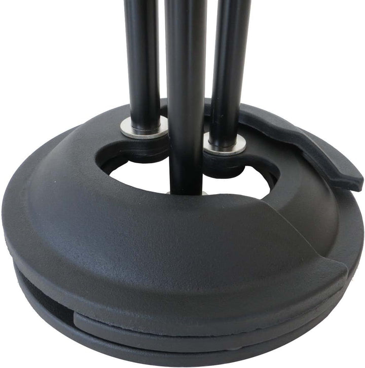 keepdrum MS096 Mikrofonständer gerade, ausziehbar mit Guss-Sockel + universal Mikrofonklemme MS096 +