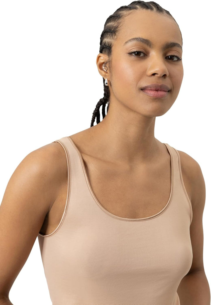 Mey Tagwäsche Serie Emotion Damen Tops breiter Träger 55204 4XL Cream Tan, 4XL Cream Tan