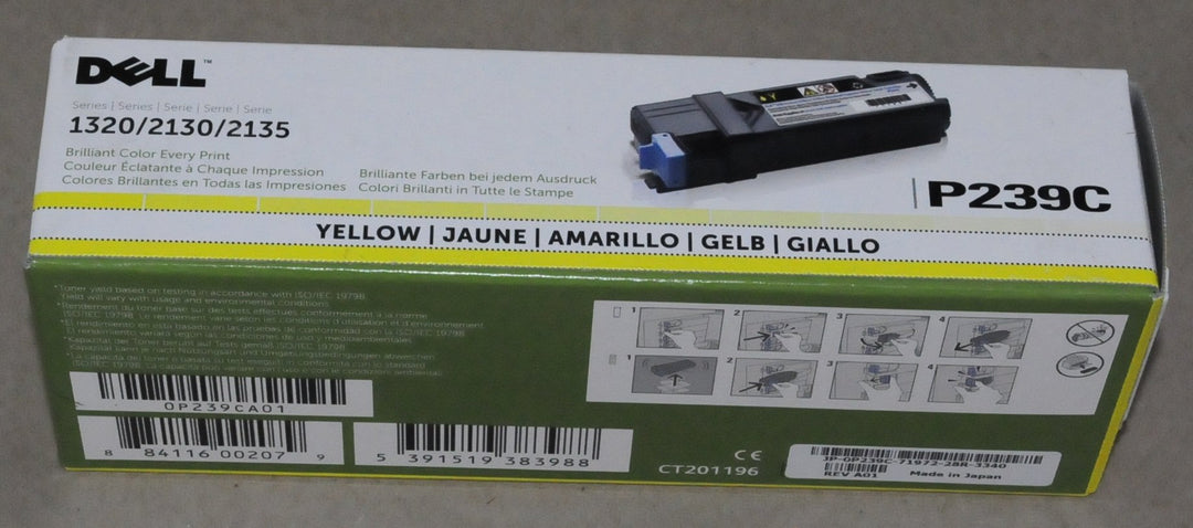 Original Dell 1320c Standard Capacity Toner Kit, ca. 1.000 Seiten, yellow Gelb, Gelb