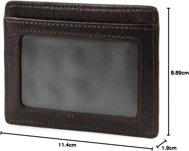 Fossil Brieftasche für Herren Derrick, 100% Leder Bifold Dunkelbraun 11,5 cm L x 2 cm B x 9 cm H ML3