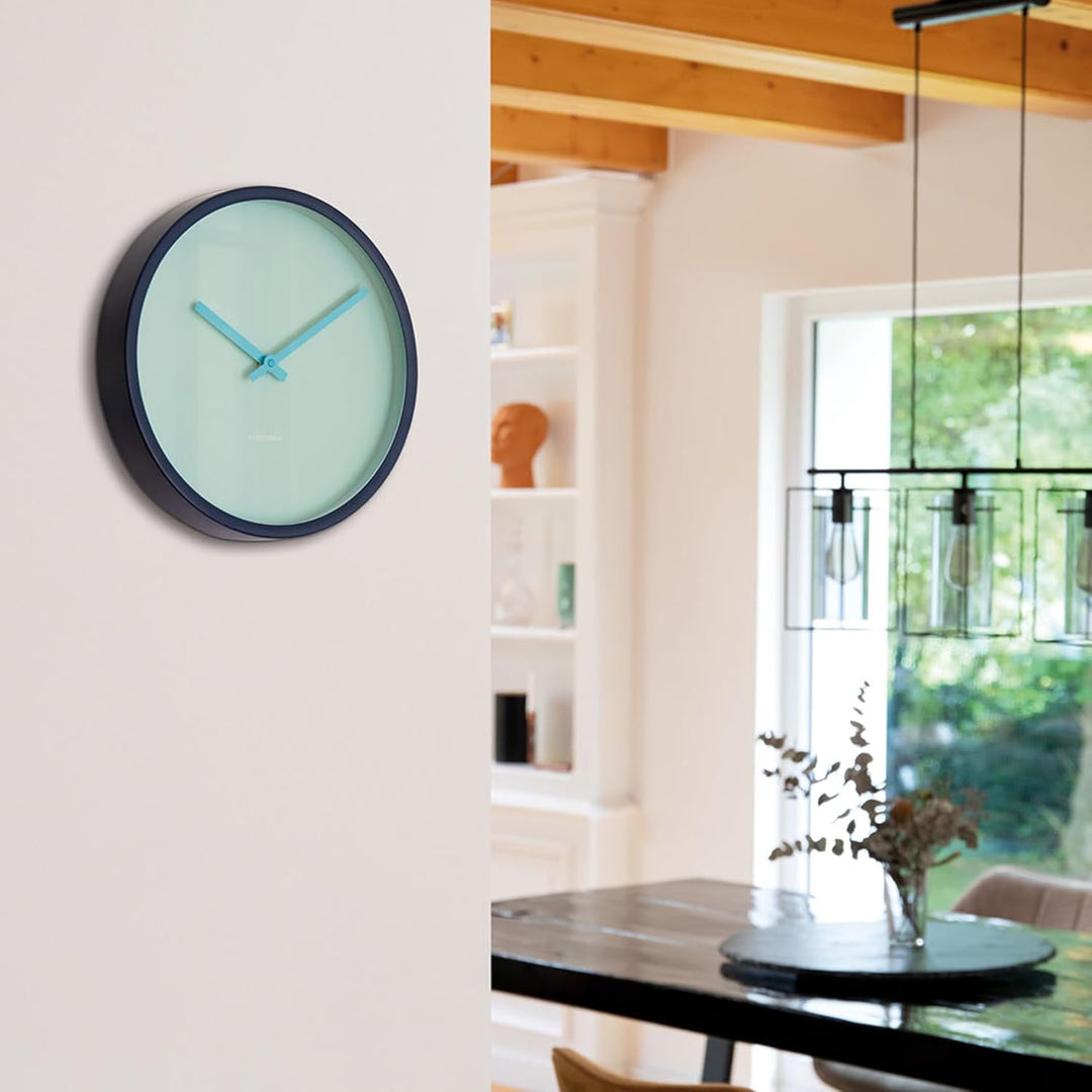 Remember Wanduhr 30 x 30 cm (Aqua), Aqua