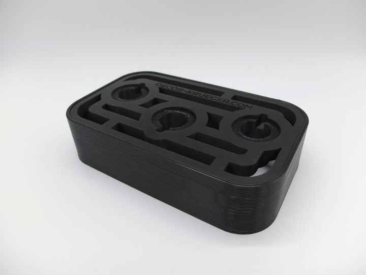 Halter Aufsteller für KitchenAid Nudelvorsatz Pasta für 3 Aufsätze Art Deco Sti (Black) Schwarz, Sch