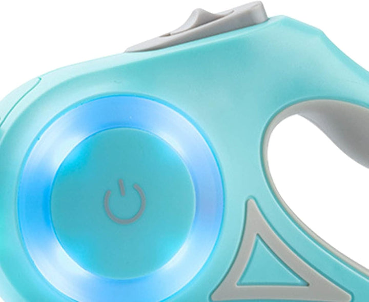 Ausziehbare LED-Hundeleine, Ausziehbare Haustierleine Mit Buntem LED-Licht, Ergonomischer Griff, Hun