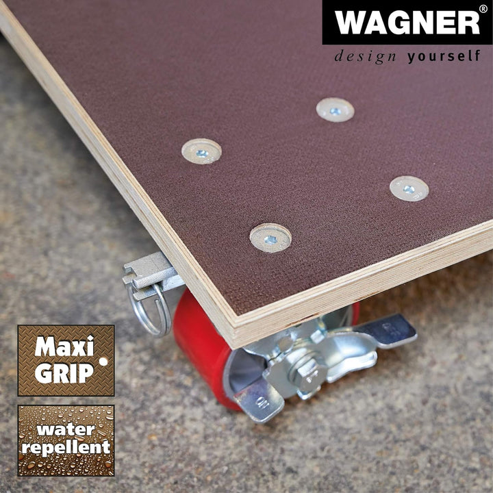 Wagner Profi-Transporthilfe MM 1348 I 78 x 59 x 16 cm - Tragkraft 1.000 kg - Multiplex - für maximal