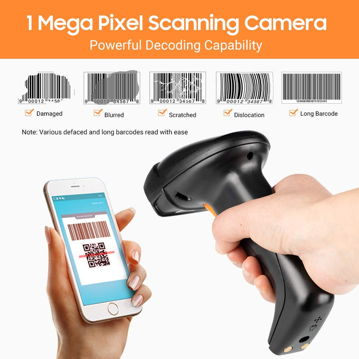 Tera Pro Extreme Leistung 1MP-Kamera Barcodescanner QR 2D 1D Bluetooth Barcode Scanner Wireless 2,4G