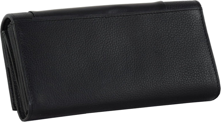 Menzo Kellnerbörse aus echten Leder, Kellnertasche, Kellnerportemonnaie, Kellnerbeutel schwarz