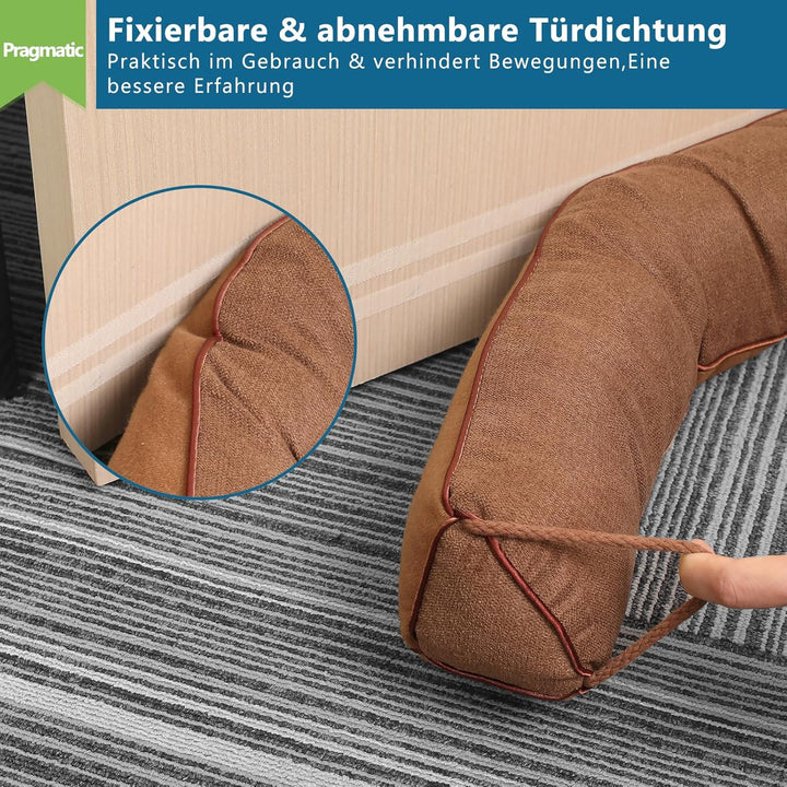 HooTown Zugluftstopper für türen, 102cm Schwerer Zugluftstopper tür Zugluftstopper Windstopper Türlu