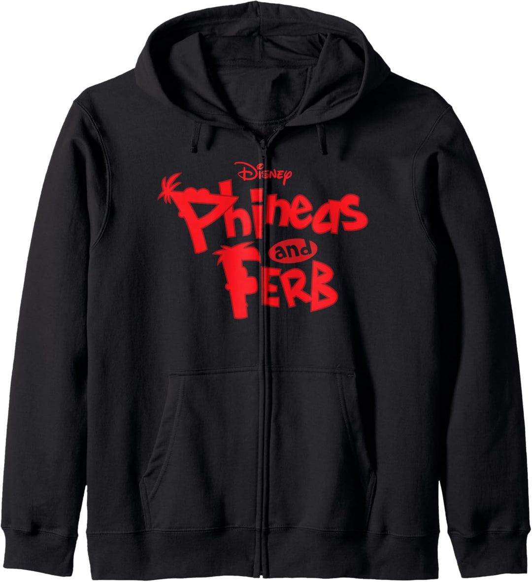Disney Phineas und Ferb Red Show Logo Kapuzenjacke