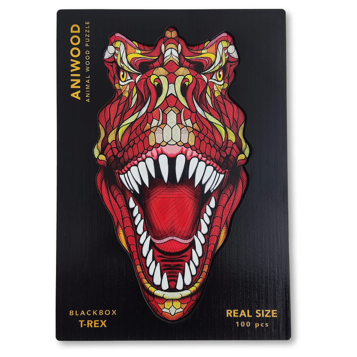 JUEGACONMIGO ANIWOOD Holzpuzzle Erwachsene Tieren. Gestanzter Deckel, Lebensgrosse Puzzle-Box. 3 Sch