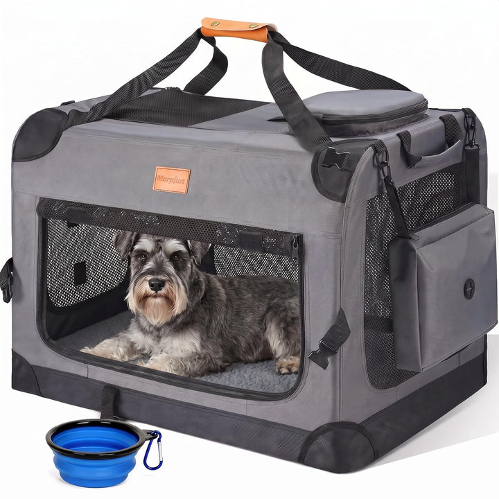 Morpilot Katzentransportbox für grosse Katzen und Welpen Katzenbox Hundetasche mit Sicherheit Reissv