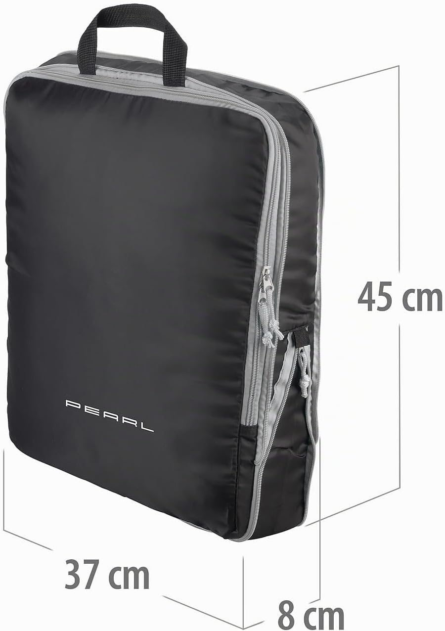 PEARL Packtaschen für Koffer: 4er-Set Kompressions-Packtasche für Handgepäck, Grösse XL, 45x37x8 cm