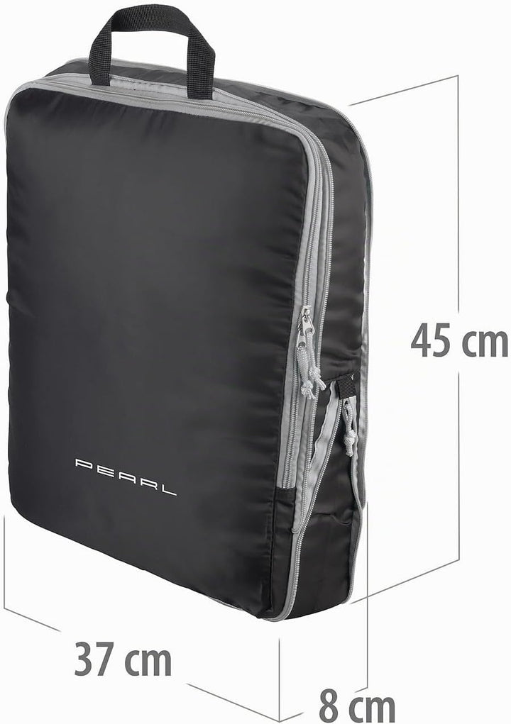 PEARL Packtaschen für Koffer: 4er-Set Kompressions-Packtasche für Handgepäck, Grösse XL, 45x37x8 cm