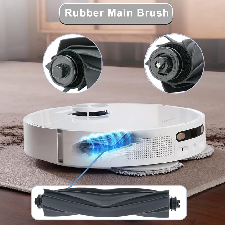 AiLomey Zubehör für Dreame L10s Ultra/ L10 Ultra, Ersatzteile für Xiaomi X10+, 1 Hauptbürste, 4 Filt