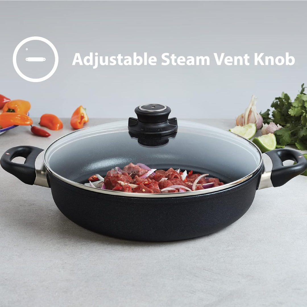 Swiss Diamond HD Classic Nonstick Induction Sauce Pan w/ Lid - 3.2 Qt. (8") 20 cm Grau, 20 cm Grau