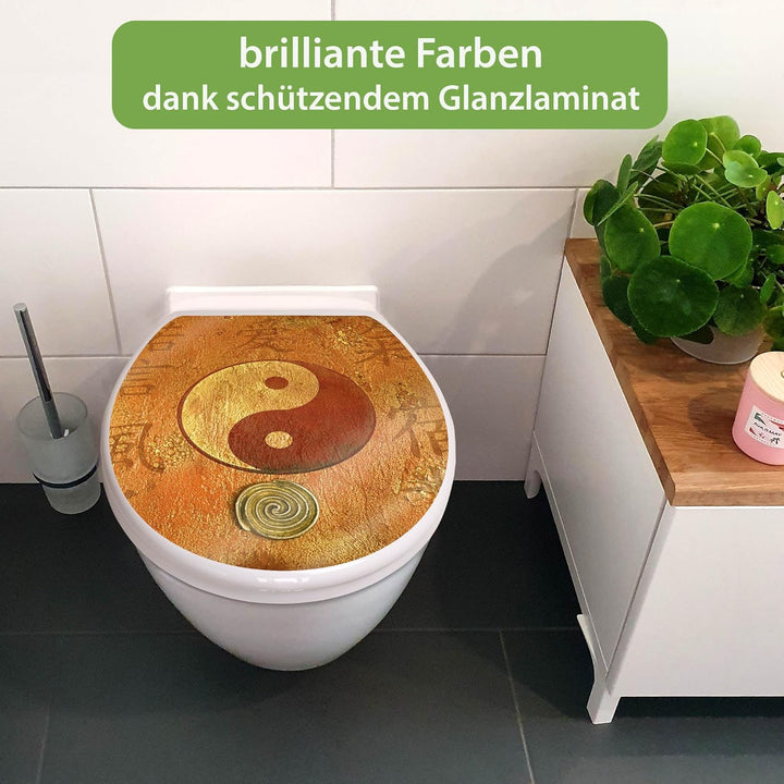 banjado Toilettendeckel mit Absenkautomatik 44,5x37cm - Soft Close Toilettensitz - WC Sitz mit Absen