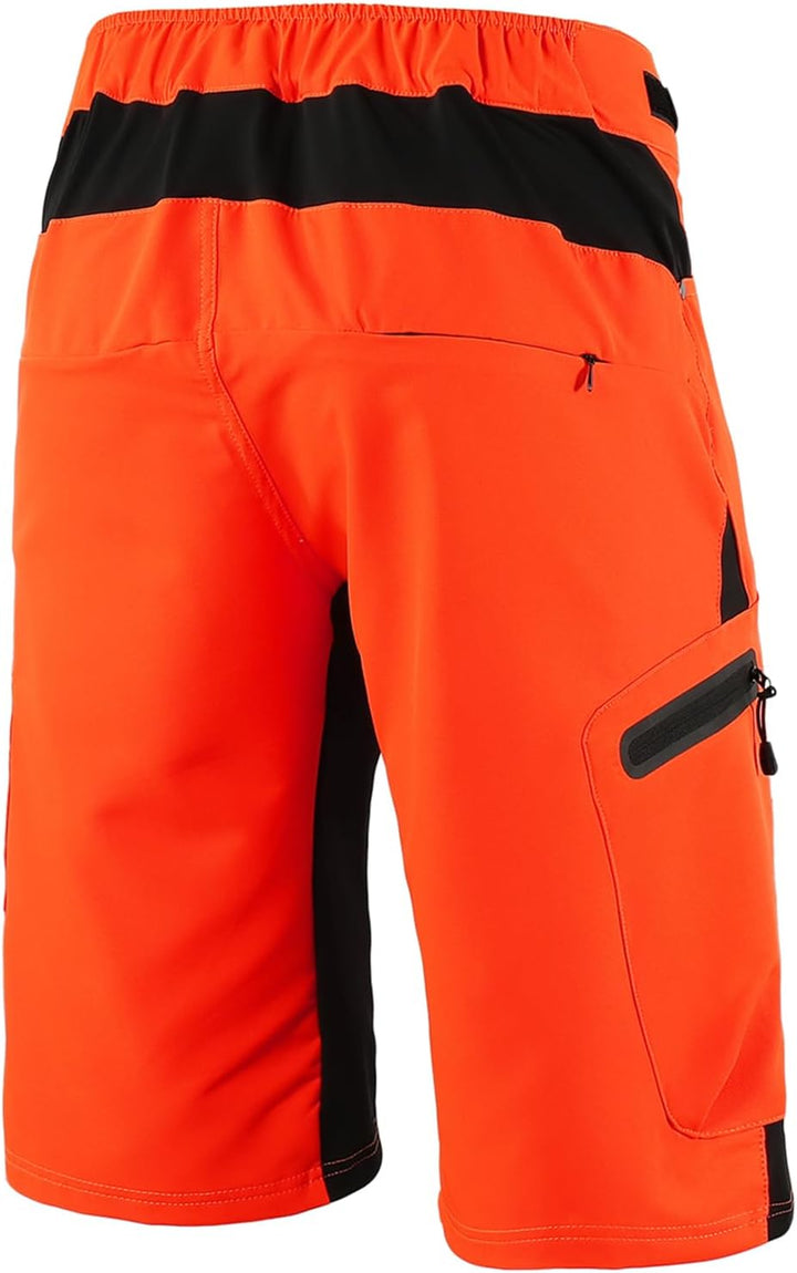 ARSUXEO Herren Radhose Loose Fit MTB Shorts Wasserabweisende Outdoor Sporthose mit 7 Taschen 1202 S