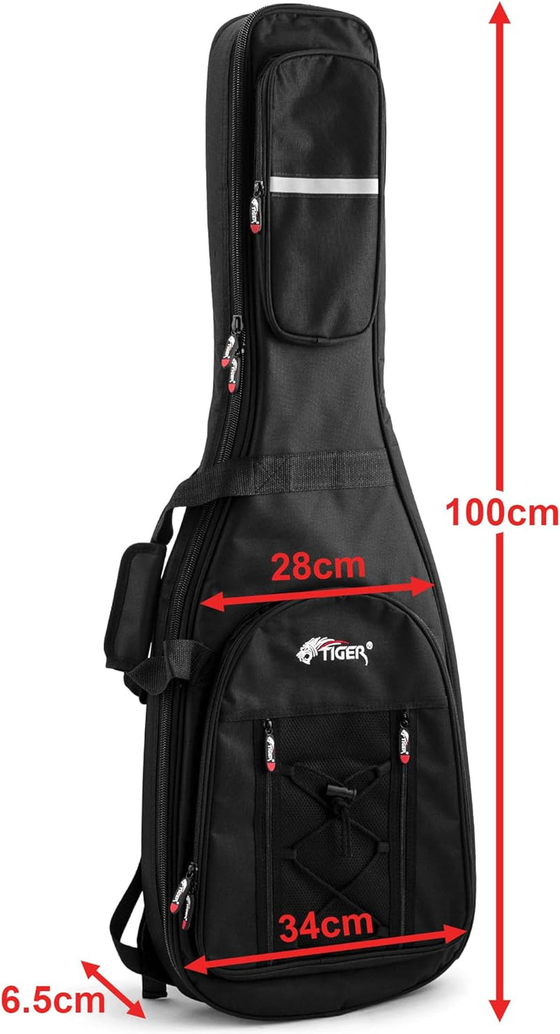 TIGER GGB42-EL Deluxe Tasche für E-Gitarre Elektrisch/Deluxe Padded, Elektrisch/Deluxe Padded