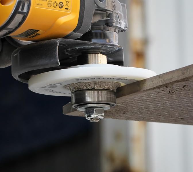 Diamant-Handprofiler/Fräser, weisse Nylonabdeckung für Granit-Arbeitsplatten, volle Bullnose (B10),