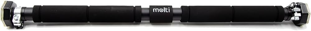 molti Klimmzugstange Türrahmen, verstellbar 63–100 cm, ohne Bohren montierbar, rutschfeste Griffe, b