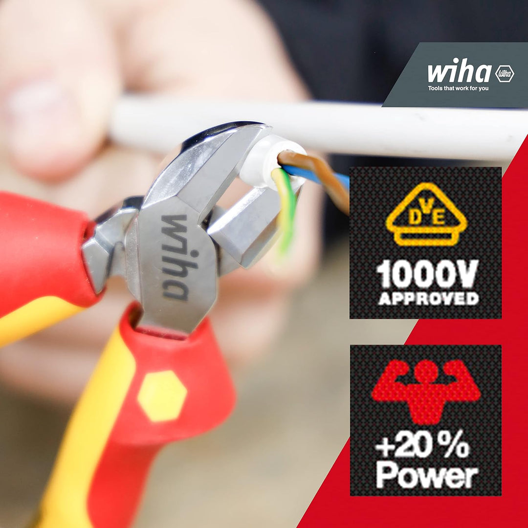Wiha Seitenschneider Professional electric mit DynamicJoint® 180 mm I vde Kabelschneider I Universal