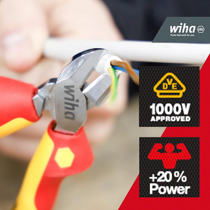Wiha Seitenschneider Professional electric mit DynamicJoint® 180 mm I vde Kabelschneider I Universal