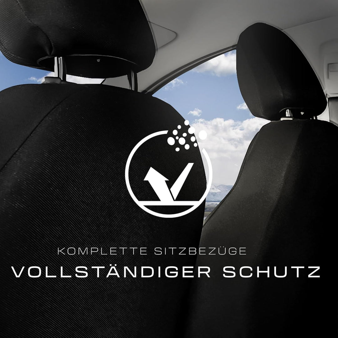 MOTOS Universal-Sitzbezüge Auto für Ford Kuga Autositzbezüge mit aktivem Airbag-System, dreilagigem
