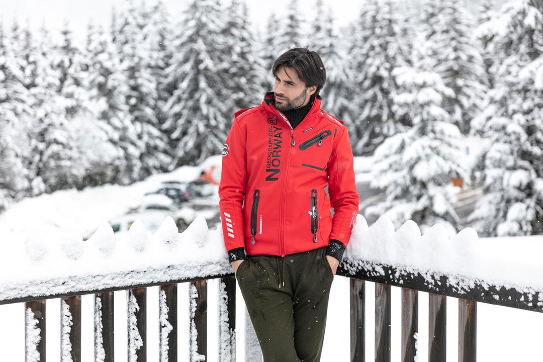 Geographical Norway Herren Softshell Outdoor Jacke Rainman Turbo-Dry Kapuze XXL Grau, XXL Grau