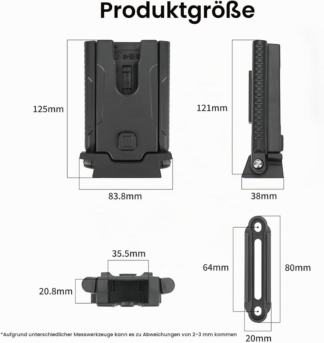 Verstellbarer Fahrrad-Pedalständer Nylon-Material Faltbar Höhenverstellbar 7,5cm, für Rennrad und Mo