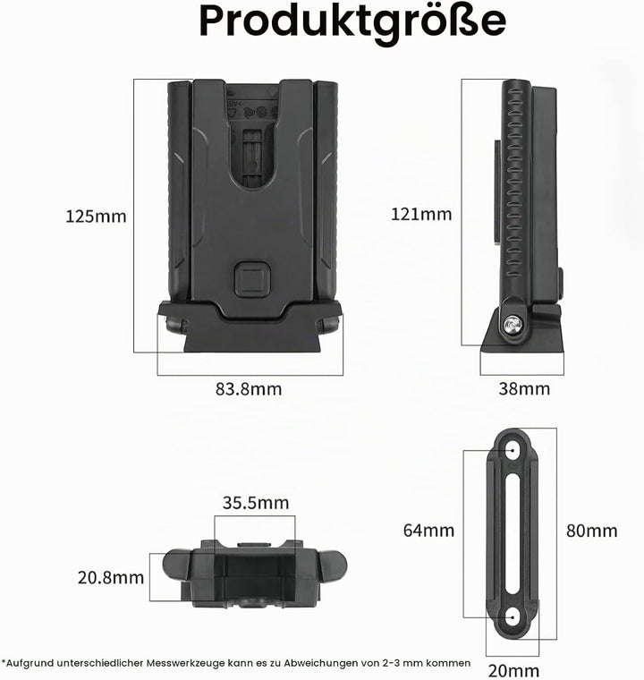 Verstellbarer Fahrrad-Pedalständer Nylon-Material Faltbar Höhenverstellbar 7,5cm, für Rennrad und Mo