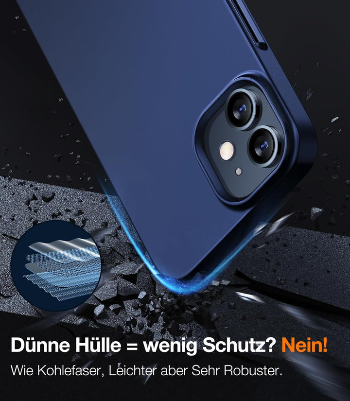 TORRAS für iPhone 12 Hülle, iPhone 12 Pro Hülle Ultra Dünn (Wie Original) Slim Handyhülle Case (Unze