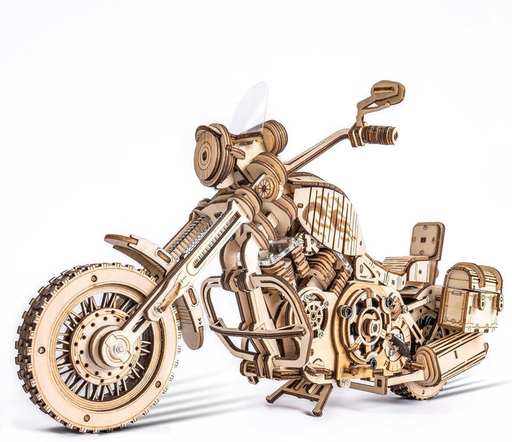 ROBOTIME 3D Motorrad Puzzle, Holz Modellbautze für Erwachsene, DIY Bewegliches Fahrrad Fahrzeugmodel