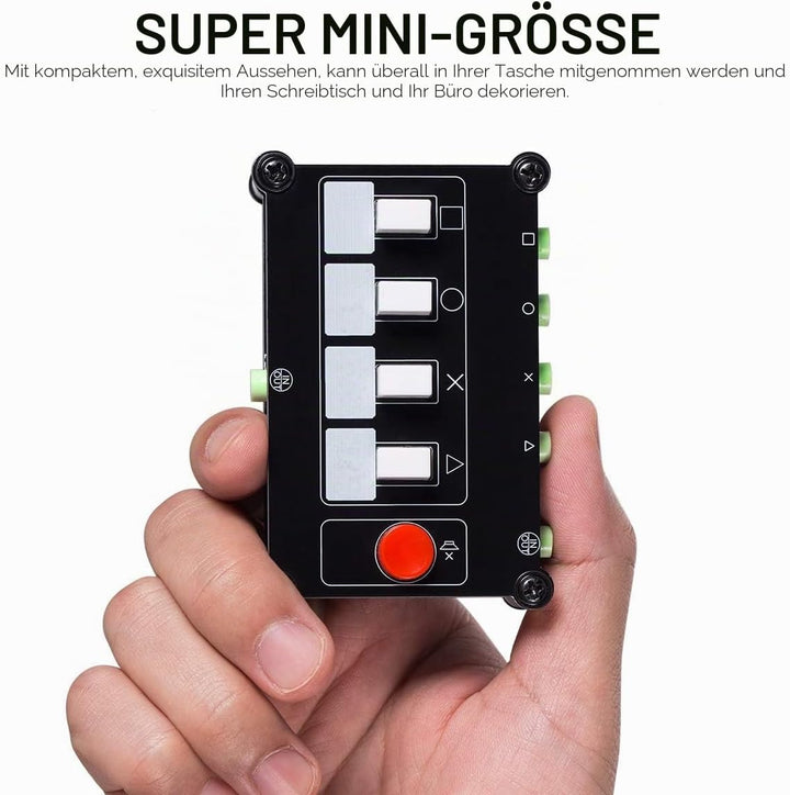 Nobsound Little Bear 4 Wege Audioschalter 3,5-mm Passiv Audio-Umschalter Mini Stereo AUX Audio Wahls