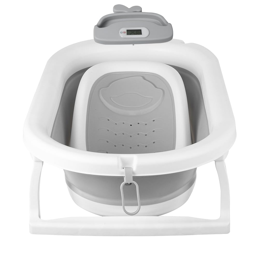 Faltbare Babybadewanne, geeignet für Babys von 0 bis 36 Monaten, ergonomisch und platzsparend, Babyw