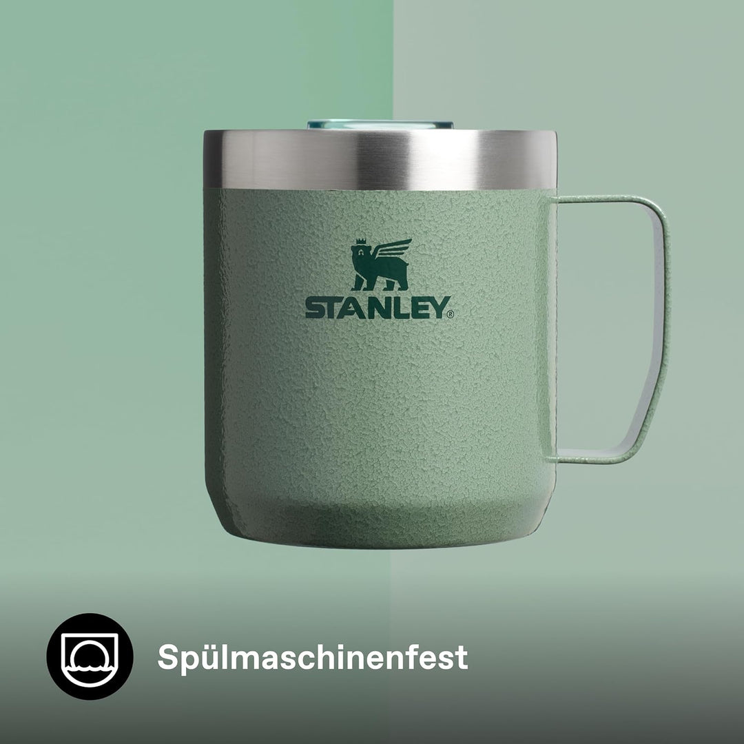 STANLEY 1913 Classic Legendary Camp Mug 0.35L - Hammertone Green | Hält 1,5 Std. heiss - 3 Std. kalt