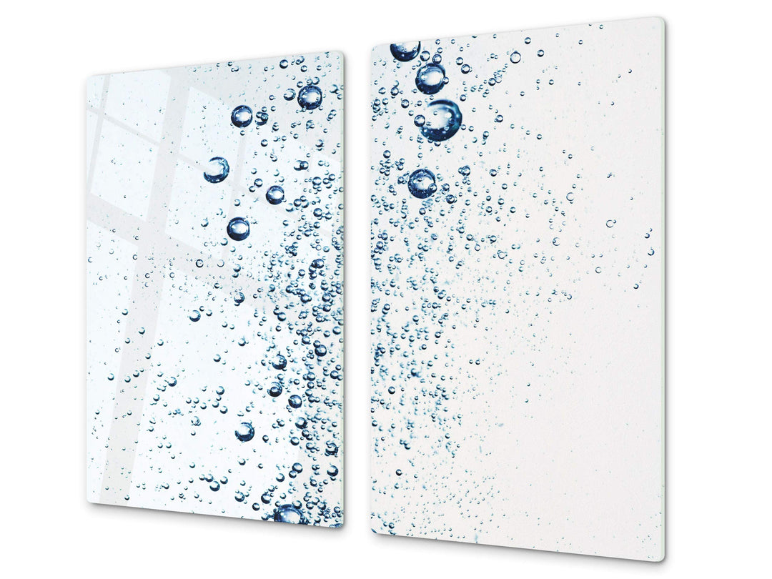 Küchenbrett aus Hartglas und Induktionskochplattenabdeckung – Schneideplatten SINGLE mit 60 x 52 cm
