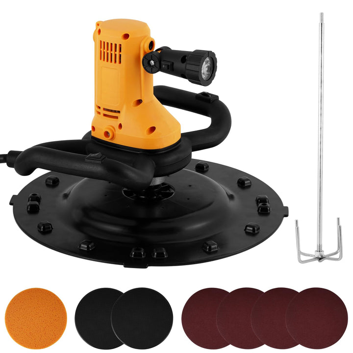 MXBAOHENG 1680 W Elektrische Wandglättmaschine mit 38 cm Schleifscheibe 6-Gang 80-600 U/min Tragbare
