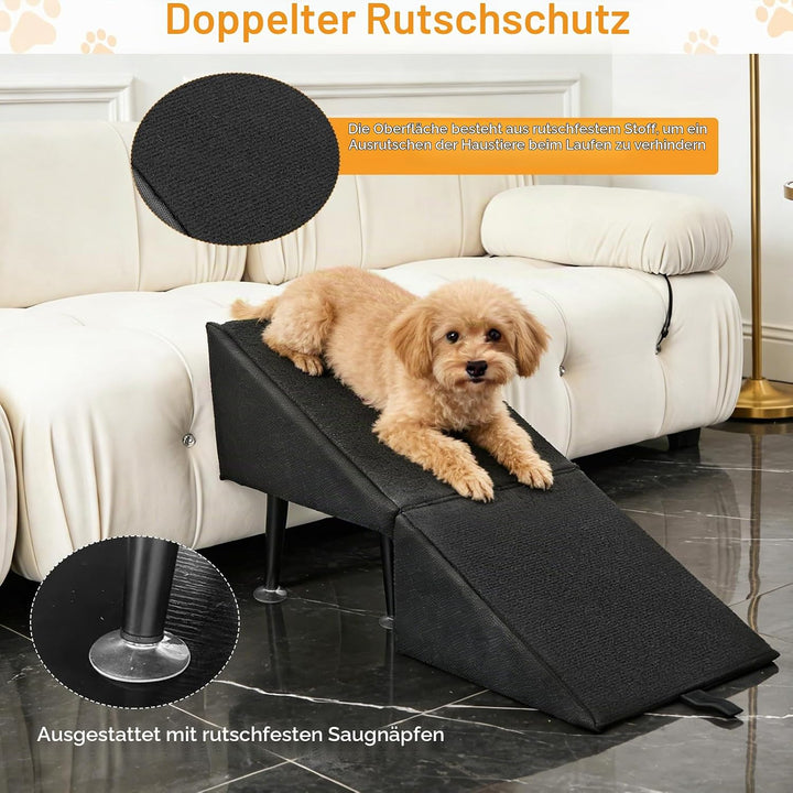 Hundetreppe, Multifunktional Hundetreppe für Kleine Hunde Geteilte Ottoman Faltbare Hunderampe Schwa