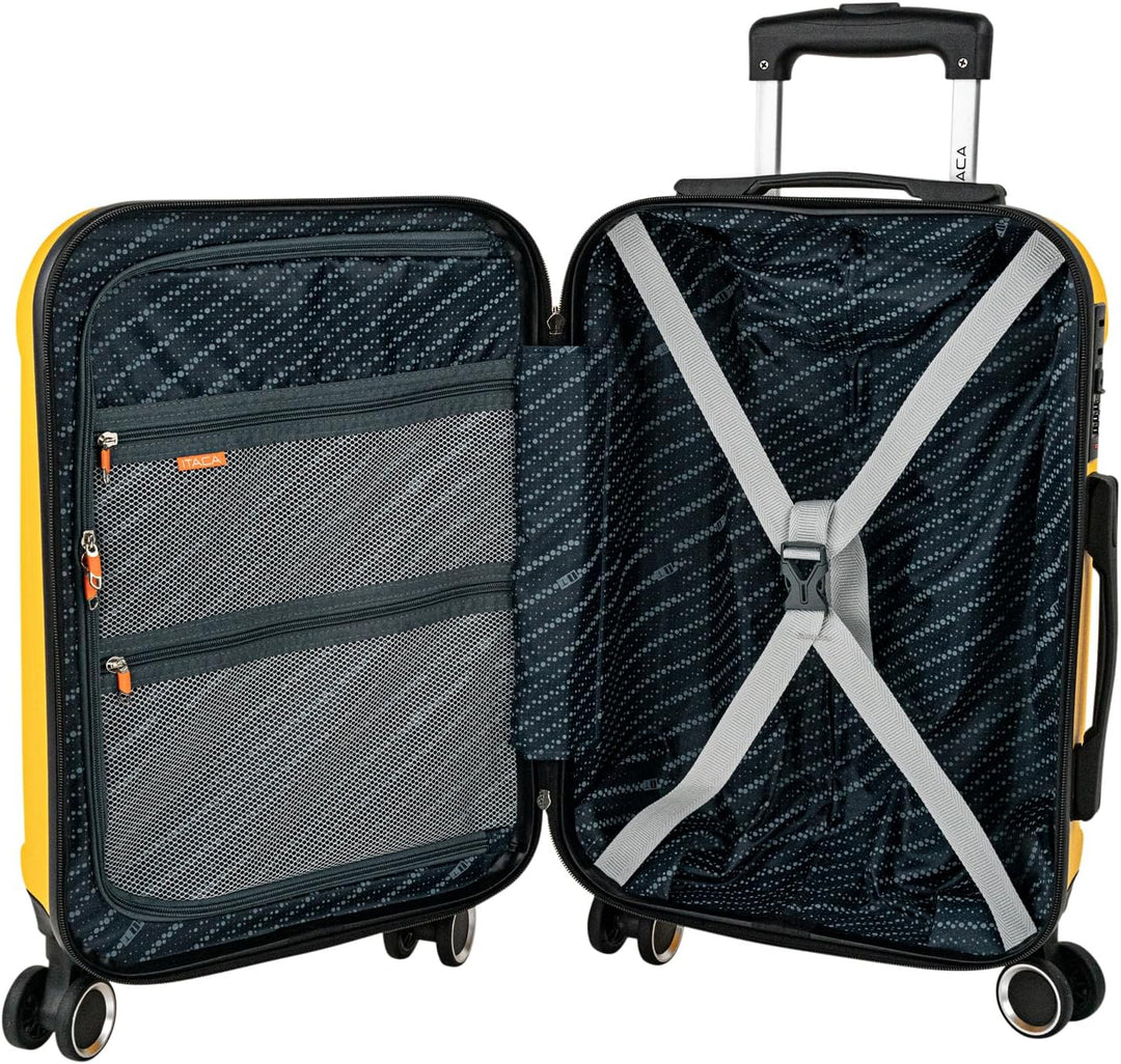 ITACA - Reisekoffer der Firma Set Koffer 4 Rollen - Set Reisekoffer ABS - Set Robuste und leichte Re