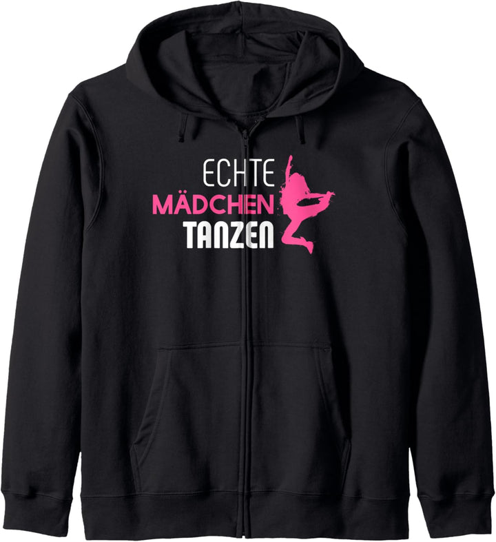 Echte Mädchen tanzen Kapuzenjacke