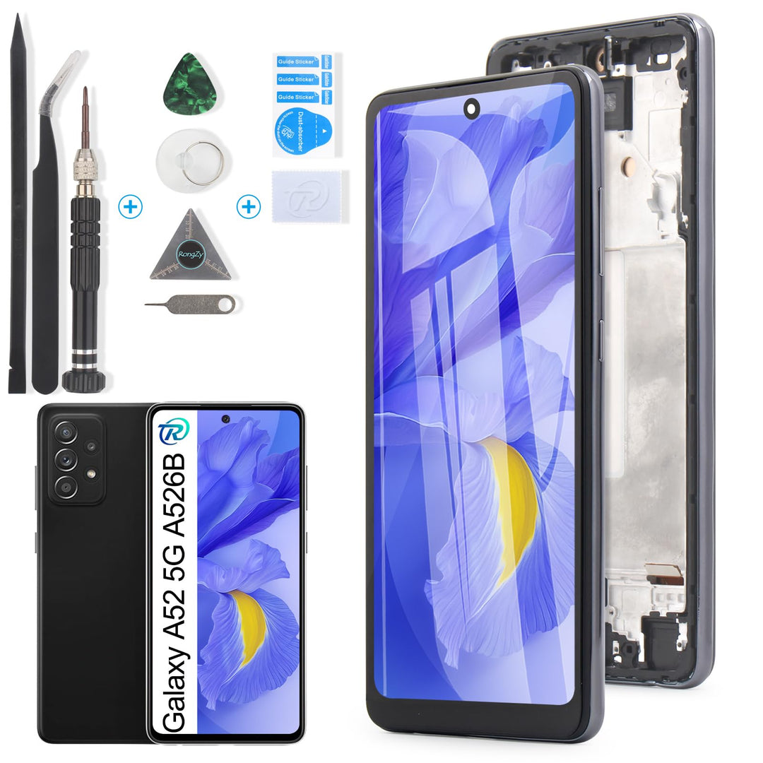 RongZy Kompatibel mit Samsung Galaxy A52 5G A526B A526W A526U Ersatz Bildschirm LCD Display und Touc