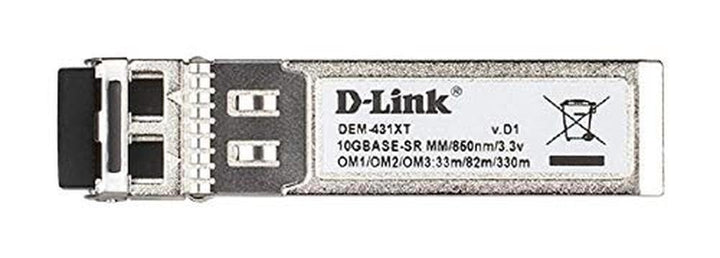 D-Link DEM‑431XT SFP+ Transceiver (unterstützt 10 Gbit/s Ethernet)