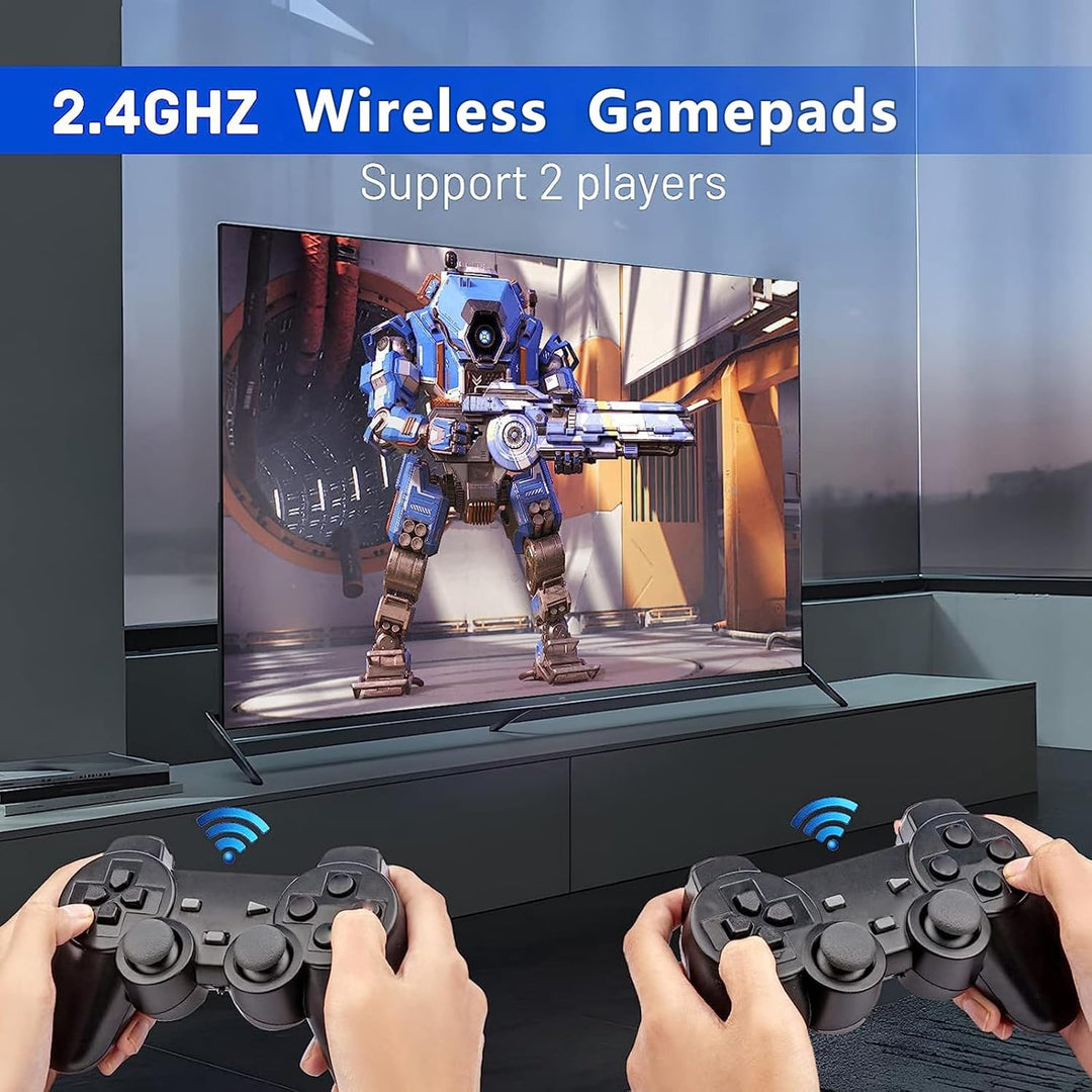 Whatsko Retro Konsole Game Stick mit 2 Wireless Game Controllern, Plug and Play Spielkonsole Videosp