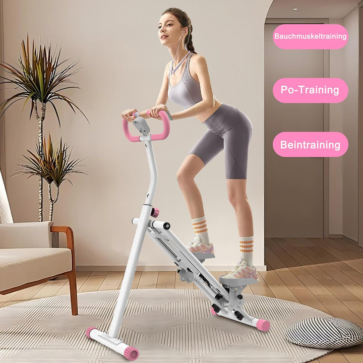 Stair Stepper mit einstellbarem Widerstand für Zuhause – Upgrade-Trainingsgerät mit LCD-Tracking und