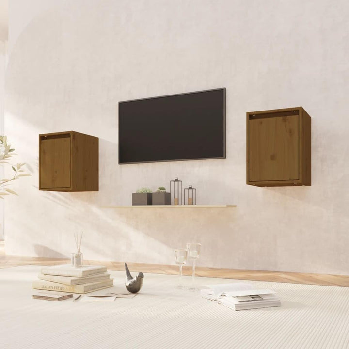 vidaXL 2X Wandschrank Hängeschrank TV Schrank Holzschrank TV Möbel Regal Aufbewahrung Wohnzimmer Büc
