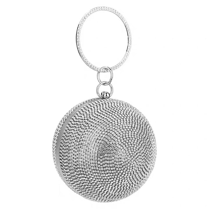 CORIOS Abendtasche Strass Damen Runde Kugel Diamant Clutch Bag Klein Tasche Schultertasche Abnehmbar