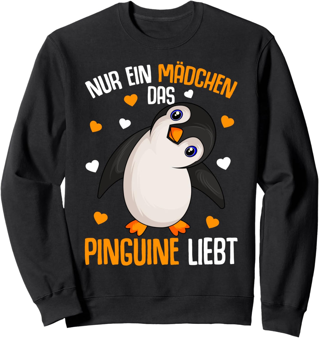Pinguin Nur ein Mädchen das Pinguine liebt Kinder Penguin Sweatshirt
