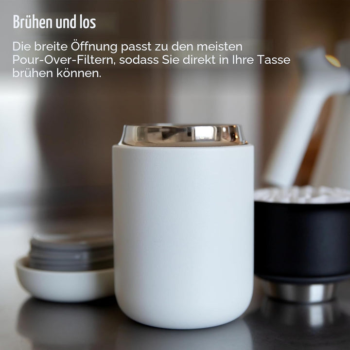 Fellow Carter Everywhere Tasse, vakuumisoliert, mit True Taste Keramikbeschichtung, Mattschwarz, 340